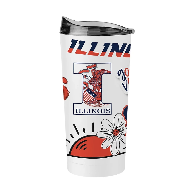 University of Illinois 20 oz Native Powder Coat Tumbler