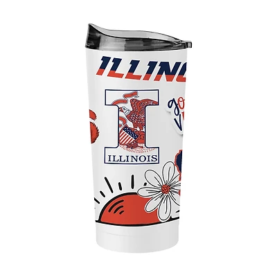 University of Illinois 20 oz Native Powder Coat Tumbler