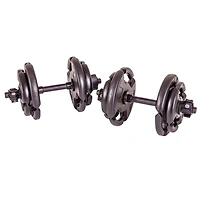 The Step Fitness 35 lb Adjustable Dumbbell Set