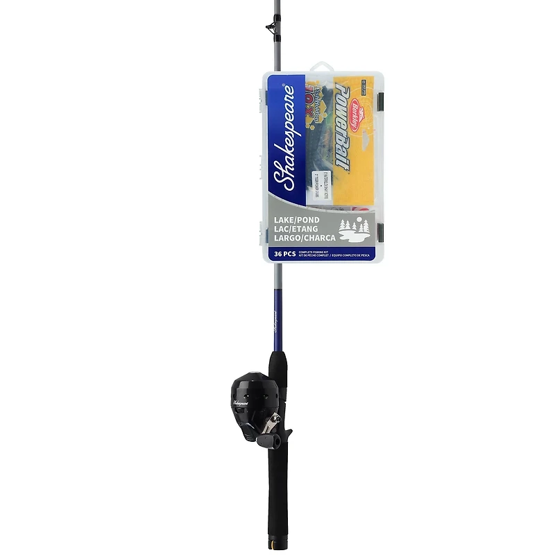 Shakespeare Catch More Fish Lake Pond Spincast Combo