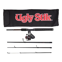Ugly Stik GX2 6 ft M Travel Spinning Combo Kit
