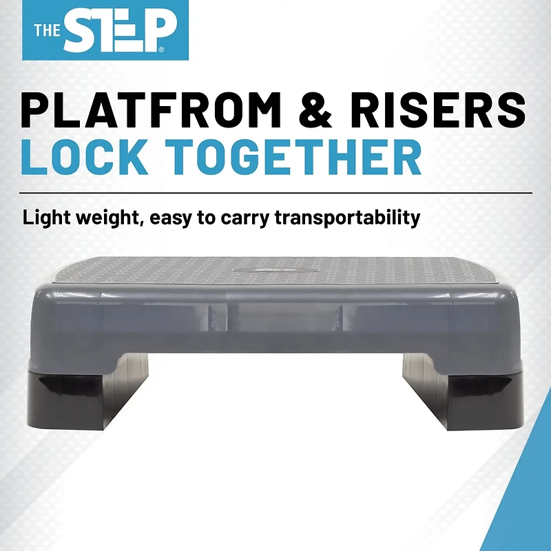 The Step Adjustable Mini Aerobic Step Platform