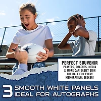 Franklin Sports NFL Dallas Cowboys Autograph Football - Official Size White Panel Souvenir Football for Autographs