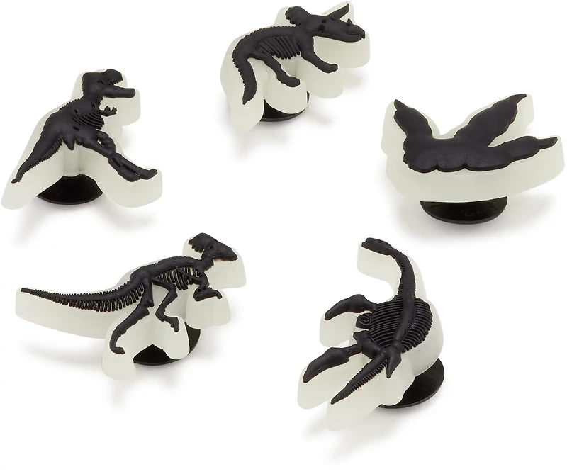 Crocs Glow In The Dark Dino Jibbitz 5-Pack