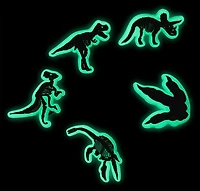 Crocs Glow In The Dark Dino Jibbitz 5-Pack