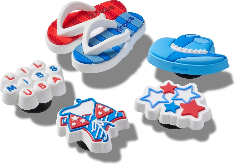 Crocs Jibbitz 4th of July USA