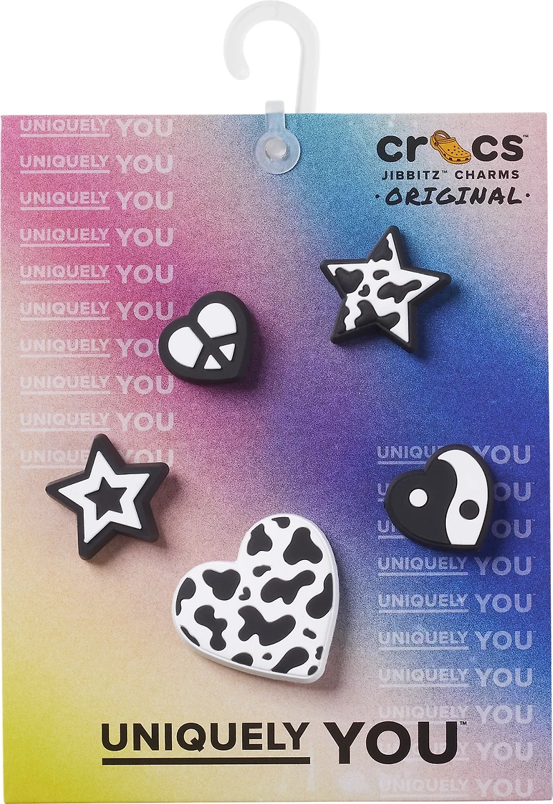 Crocs Jibbitz Mono BnW Charms 5-Pack