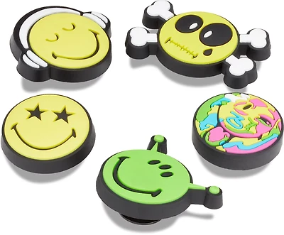 Crocs Smiley Jibbitz 5-Pack