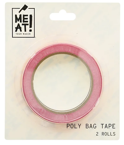 MEAT! Poly Bag Tape Rolls 2-Pack