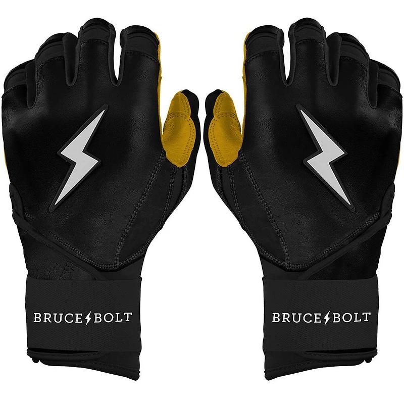 BRUCE BOLT Adults' Premium Pro Long Cuff Batting Gloves