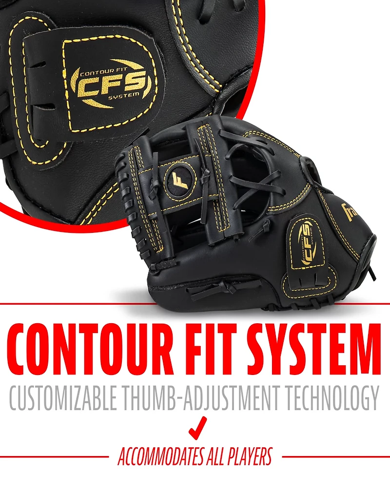Franklin Sports 11 in. Youth Field Master Baseball and Softball Glove Left-Handed