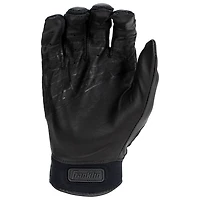 Franklin Sports MLB Powerstrap Batting Gloves - Black Hi-lite Adult Small