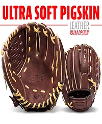 Franklin Sports Baseball Gloves - RTP Pro Baseball Fielding Glove - Infield Glove - 10"