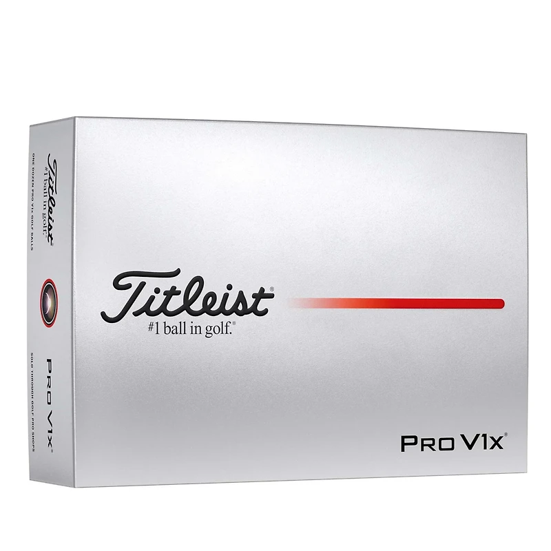 Titleist 2025 Pro V1x Enhanced Alignment Golf Balls 12-Pack