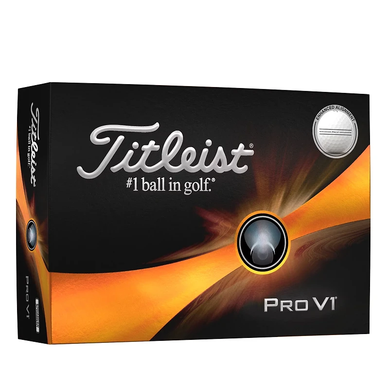 Titleist Pro V1 Enhanced Alignment Golf Balls - 12 Pack
