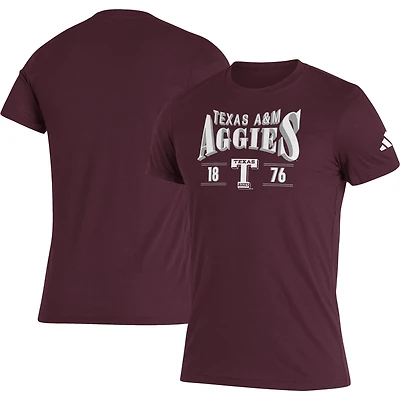 adidas Texas AM Aggies Along The Shadow Tri-Blend T-Shirt