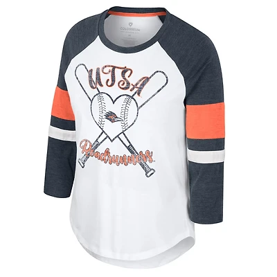 Colosseum Athletics Women's University of Texas at San Antonio Daphne 3/4 Sleeve T-shirt