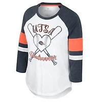 Colosseum Athletics Women's University of Texas at San Antonio Daphne 3/4 Sleeve T-shirt