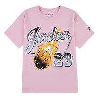 Jordan Girls' She's On Fire Script Graphic T-shirt