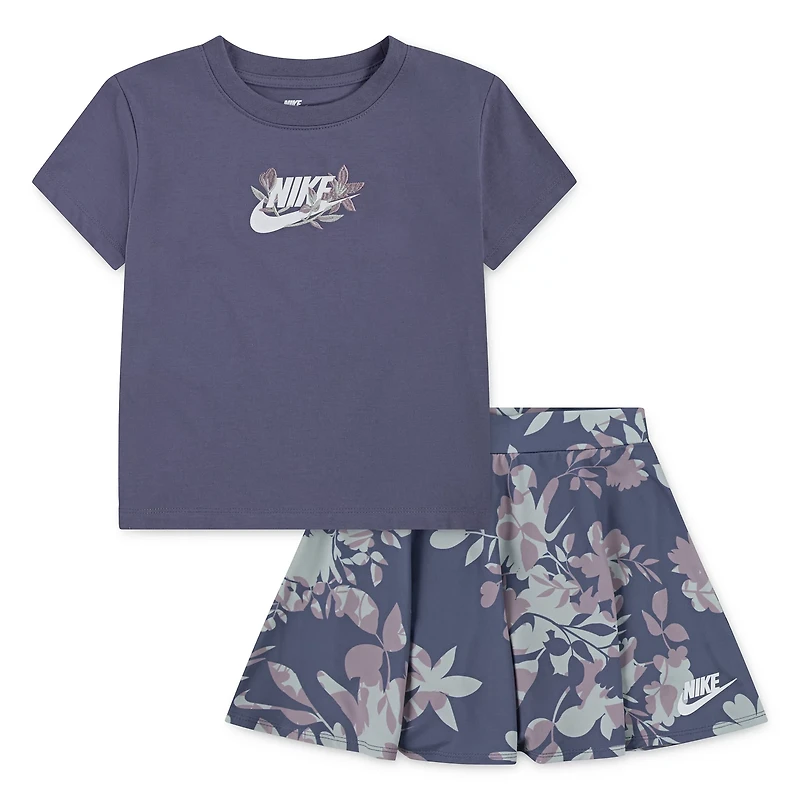 Nike Club Girls' 4-6x Tee and Printed Scooter 2-Piece Set