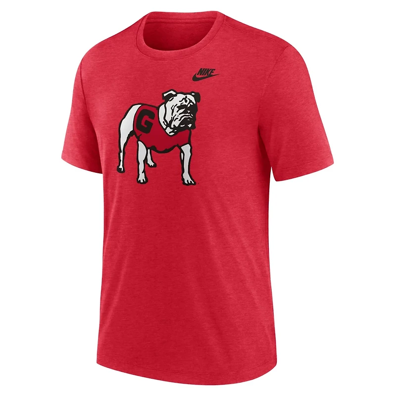 Nike Heather Georgia Bulldogs Blitz Evergreen Legacy Primary Tri-Blend T-Shirt
