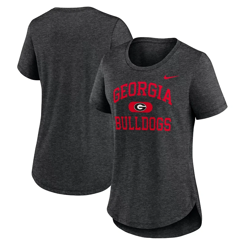 Nike Heather Georgia Bulldogs Blitz Tri-Blend T-Shirt