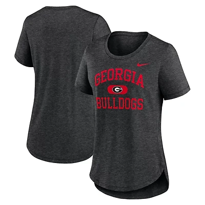 Nike Heather Georgia Bulldogs Blitz Tri-Blend T-Shirt