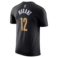 Nike Ja Morant Memphis Grizzlies 2023/24 City Edition Name  Number T-Shirt
