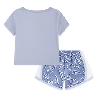 Nike Toddlers' Swoosh Tee and Tempo Shorts 2-Piece Set