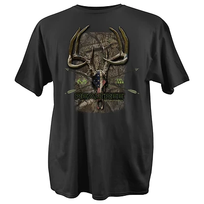 Realtree Men's Euro Flag Apx Short Sleeve T-shirt