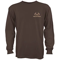 Realtree Men's Original Vertical Flag Long Sleeve Graphic T-shirt