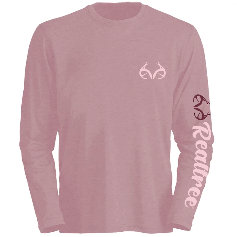 Realtree Women's Script Long Sleeve Graphic T-shirt