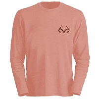 Realtree Women's Sunflower Flag Long Sleeve Graphic T-shirt