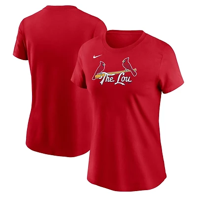 Women's Nike Red St Louis Cardinals 2024 City Connect Wordmark Tri-Blend T-Shirt