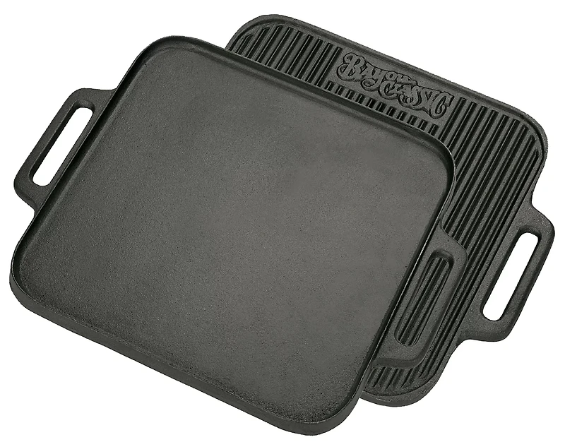 Bayou Classic 14 in Cast Iron Reversible Square Griddle