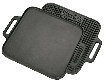 Bayou Classic 14 in Cast Iron Reversible Square Griddle