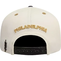 /Black Philadelphia 76ers Album Cover Snapback Hat