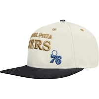 /Black Philadelphia 76ers Album Cover Snapback Hat
