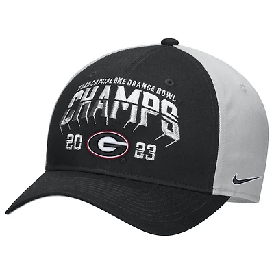 Nike Georgia Bulldogs 2023 Orange Bowl Champions Locker Room Adjustable Hat