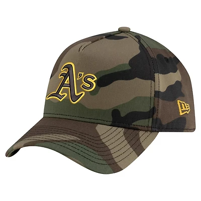 New Era Athletics Woodland Team Pop 9FORTY A-Frame Adjustable Hat