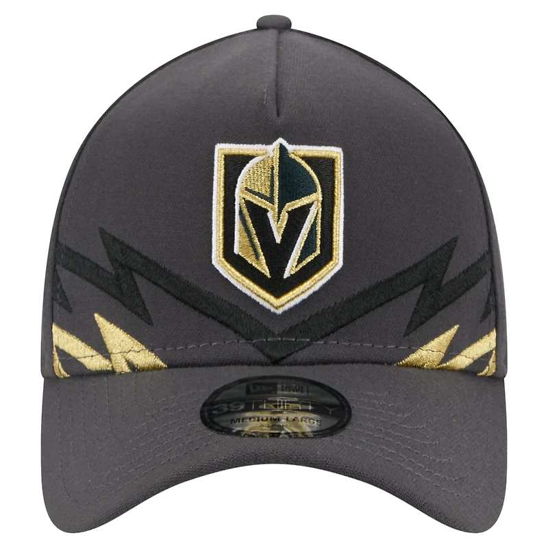 New Era Vegas Golden Knights Zig Zag 39THIRTY A-Frame Perforated Flex Hat