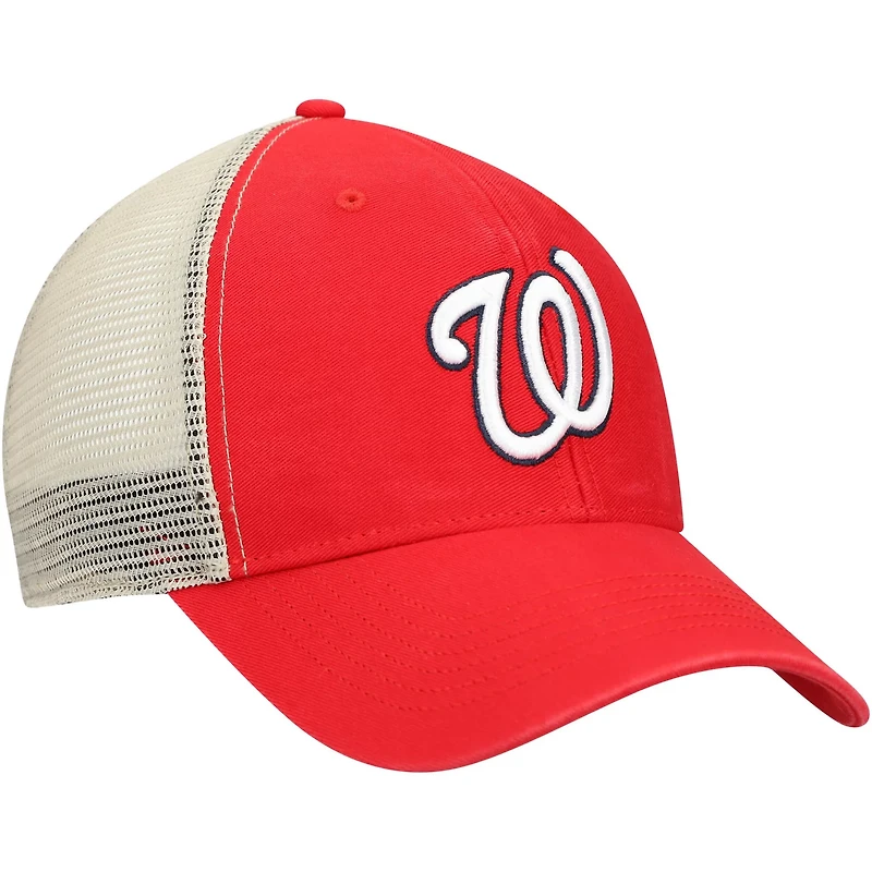 '47 /Natural Washington Nationals Flagship Washed MVP Trucker Snapback Hat