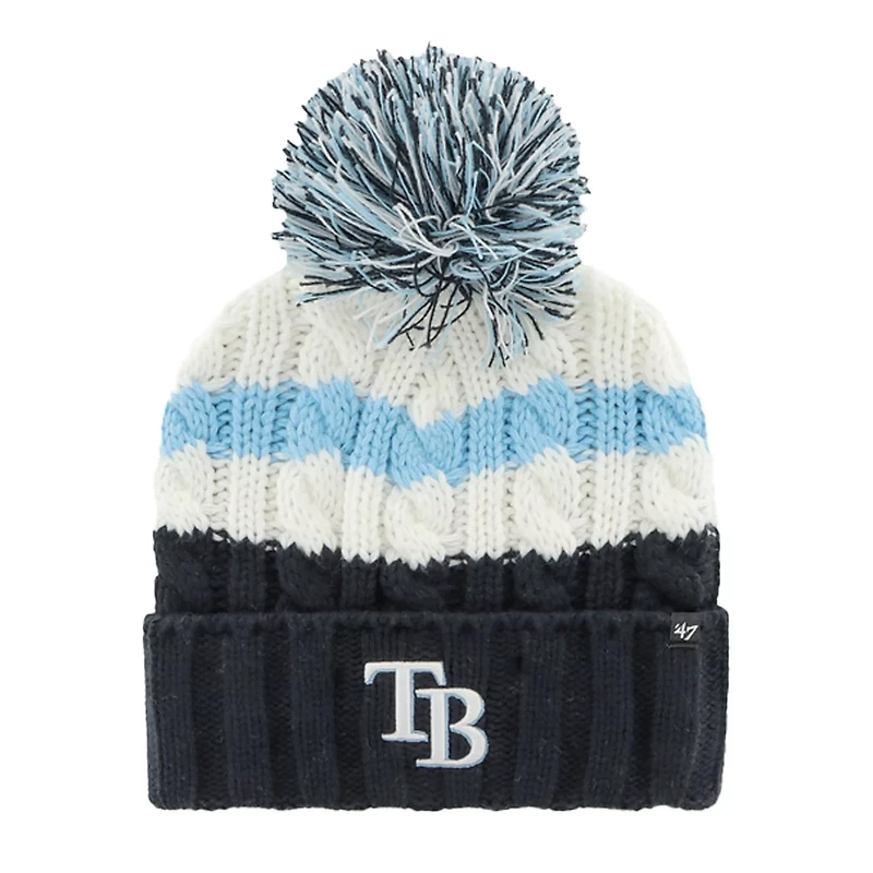 '47 /Navy Tampa Bay Rays Ashfield Cuffed Knit Hat with Pom