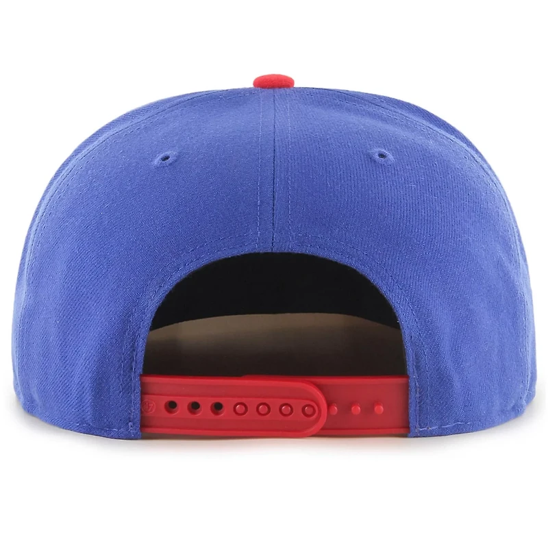 '47 /Red Philadelphia 76ers Two-Tone No Shot Captain Snapback Hat