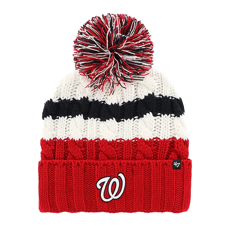 '47 /Red Washington Nationals Ashfield Cuffed Knit Hat with Pom