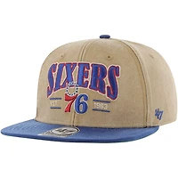 '47 /Royal Philadelphia 76ers Chilmark Captain Snapback Hat