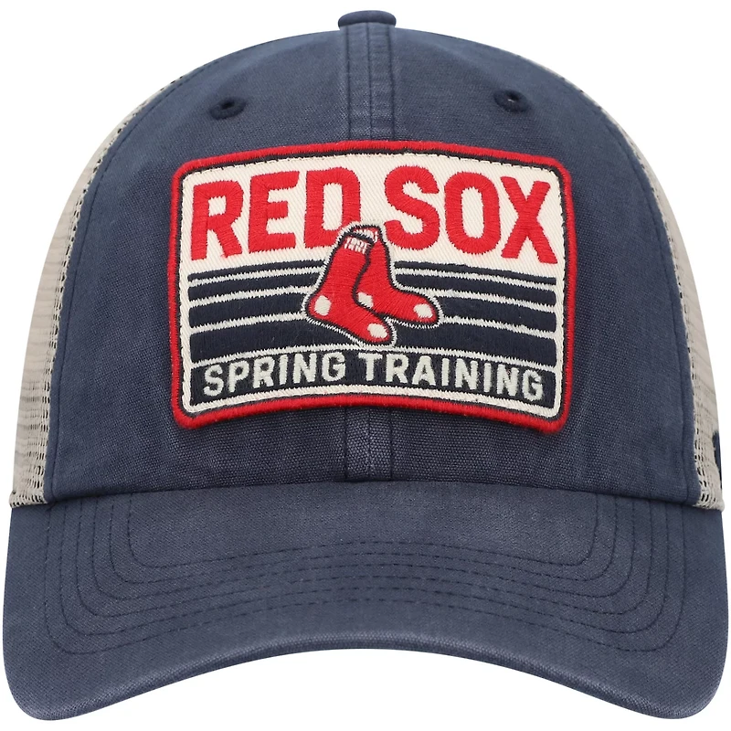 '47 /Tan Boston Red Sox Four Stroke Clean Up Trucker Snapback Hat