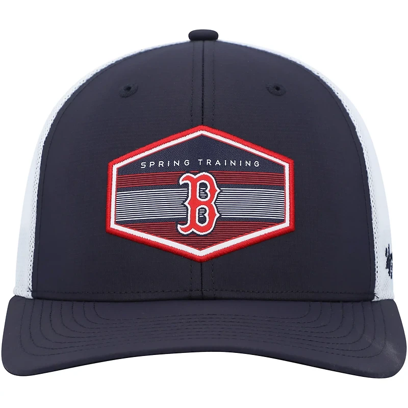 '47 /White Boston Red Sox Spring Training Burgess Trucker Adjustable Hat