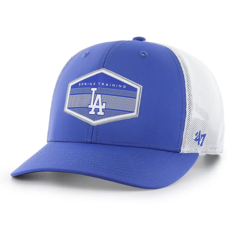 '47 /White Los Angeles Dodgers Spring Training Burgess Trucker Adjustable Hat