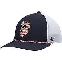 '47 /White San Francisco Giants Flag Fill Trucker Snapback Hat